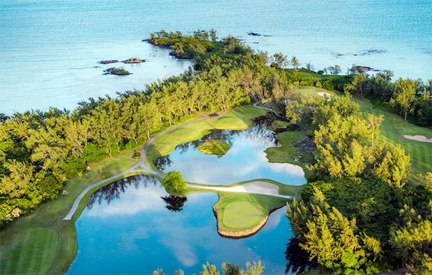 Ile aux Cerfs Golf Club Aerial