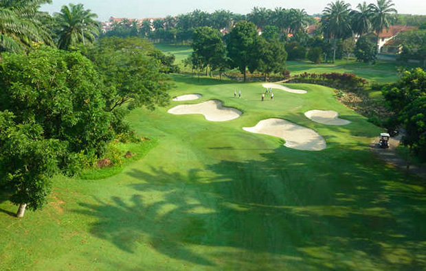 aerial view of green kota permai golf club, kuala lumpur