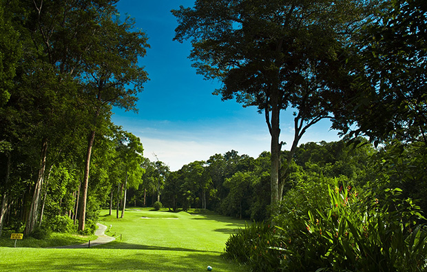 tree-lined fairway Ayer Keroh Country Club, Malacca, Malaysia