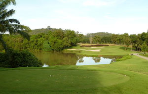 8th hole blue canyon country club, lakes course, phuket