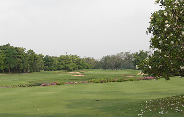 fairway at navatanee golf course, bangkok, thailand