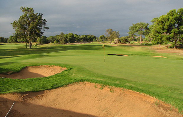 Green Glenelg Golf Club near Adelaide