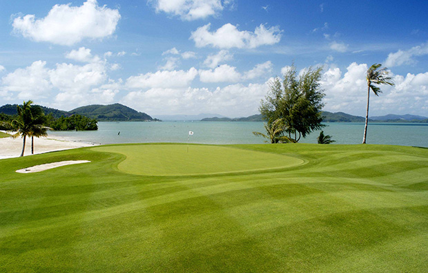 green beside sea mission hills golf resort, phuket