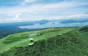 Aerial view Tagaytay Highlands International Golf Club, Manila, Philippines