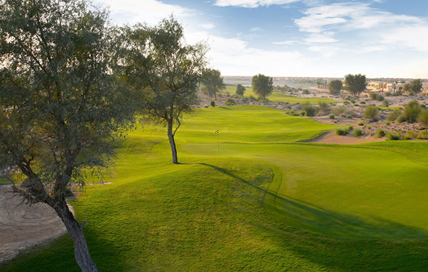 fairway hole 3, arabian ranches golf course, dubai, united arab emirates