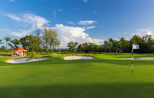 18th green laguna phuket golf club, phuket