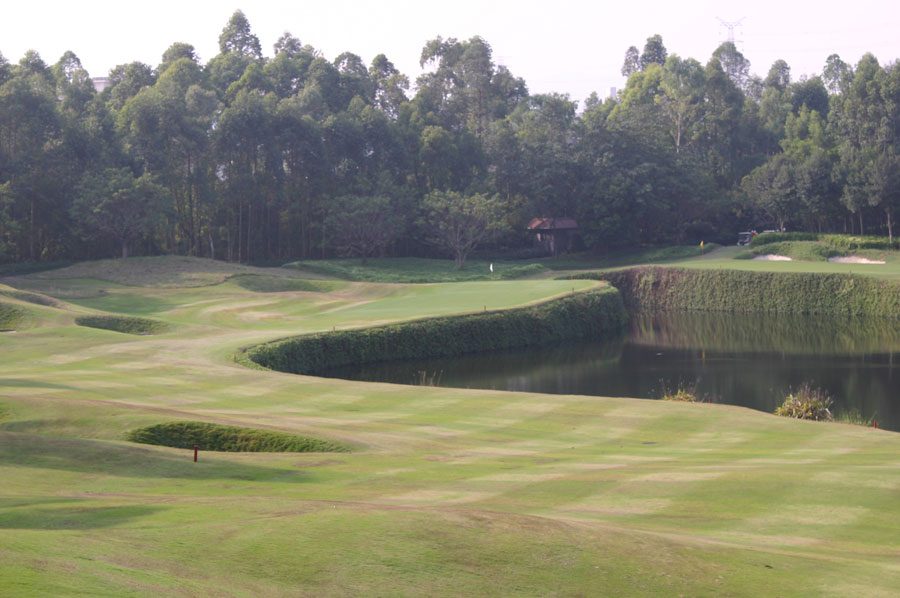 lake view at pete dye course mission hills in guang dong china 