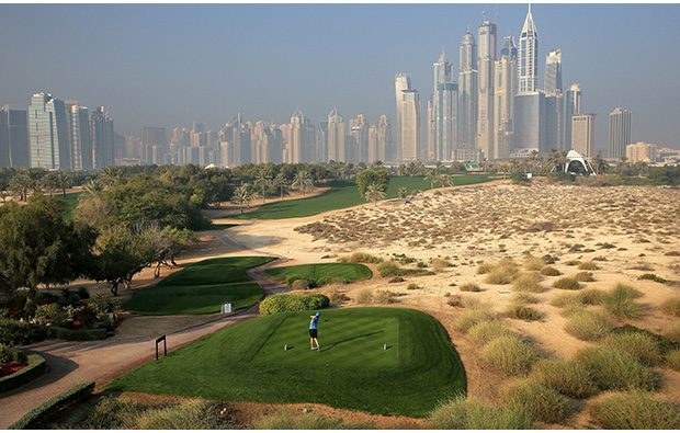 desert, emirates golf club majlis course, dubai, united arab emirates