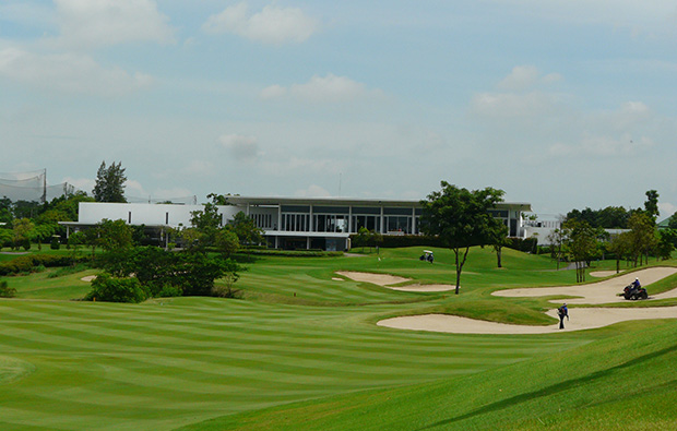 clubhouse, riverdale golf club, bangkok, thailand