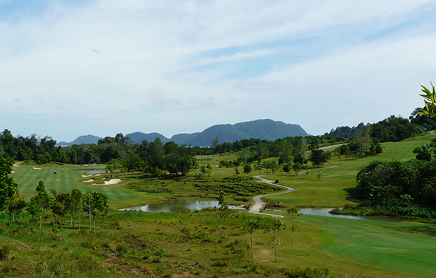 view over course 99 east golf club, langkawi