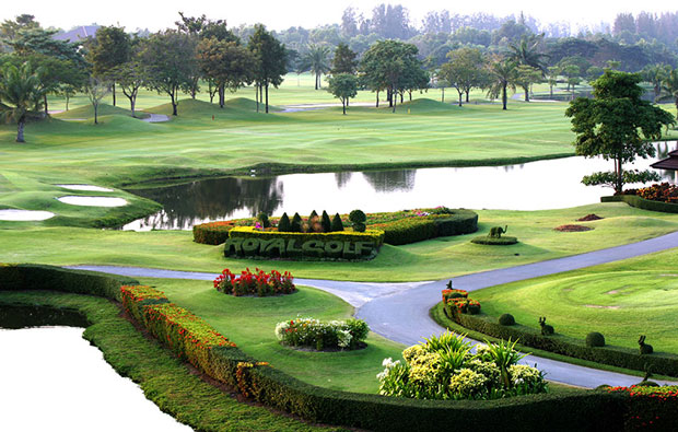 landscape, the royal golf country club, bangkok, thailand
