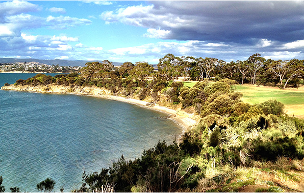 View across The Tasmanian Golf Club, Australia