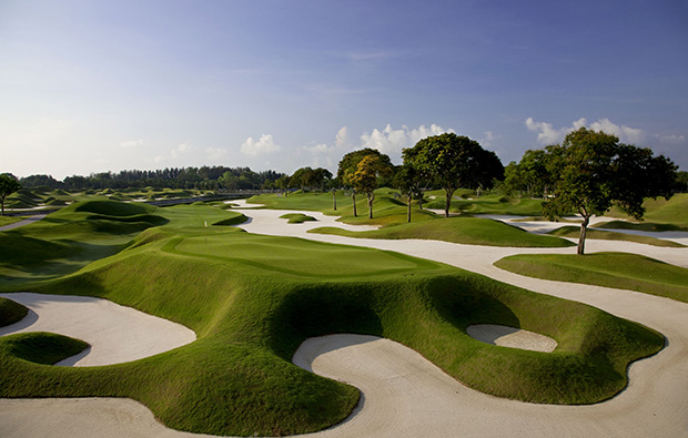 Behind 12th green at Laguna National World Classic Course, Singapore
