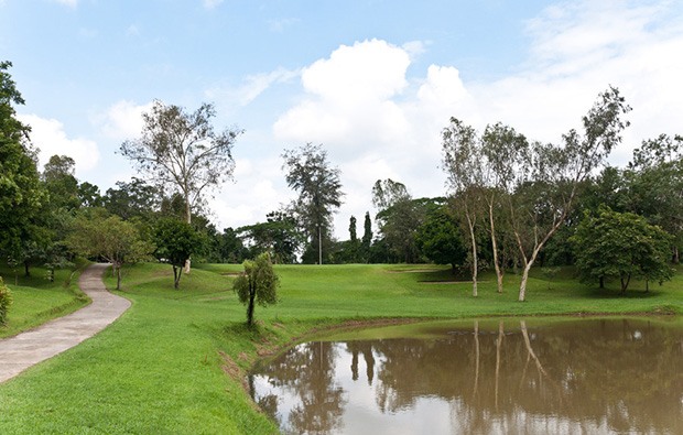 Yangon Golf Club water hazard