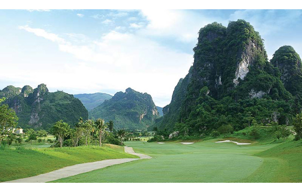 spectacular scenery around phoenix golf resort, hanoi, vietnam