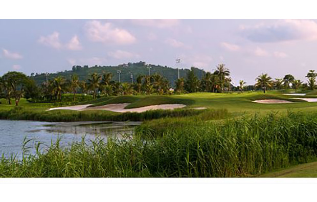fairway at brg ruby tree golf resort at hanoi vietnam