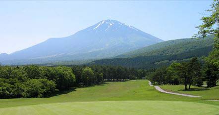 Looking towards Mount Fuji at Fujikogen Golf Course