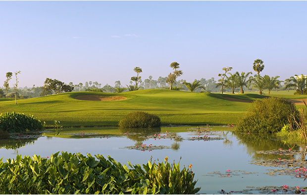 9th hole angkor golf resort, siem reap, cambodia