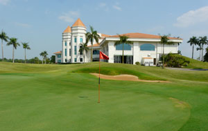 green and clubhouse, joengsan country club, ho chi minh, vietnam