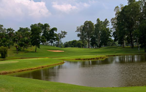 view over lake, kings island country club lakeside course, hanoi, vietnam