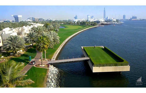 waterside at dubai creek golf club, dubai, united arab emirates