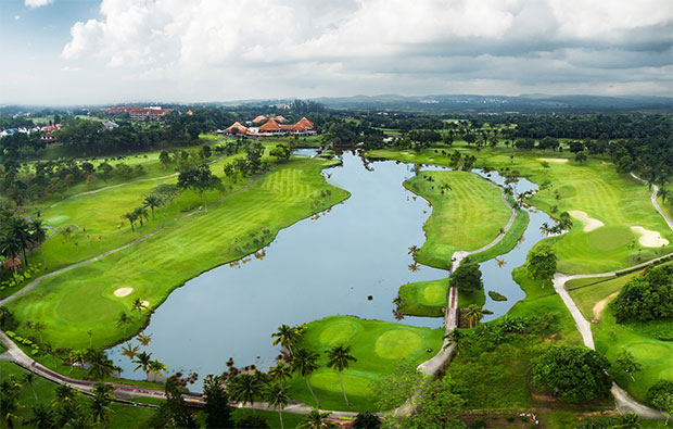 Palm Resort Golf Country Club Cempaka Course Aerial