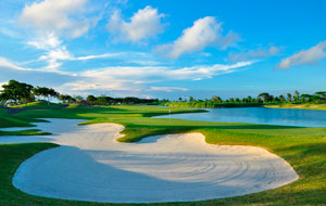 One of many bunkers at Sherwood Hills Golf Country Club, Manila, Philippines