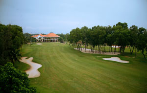 fairway towards clubhouse, song be golf resort, ho chi minh, vietnam