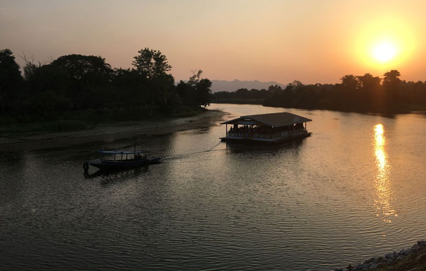 Sunset over River Kwai