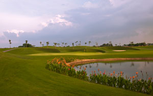cannas by the lake, twin doves golf club, ho chi minh, vietnam