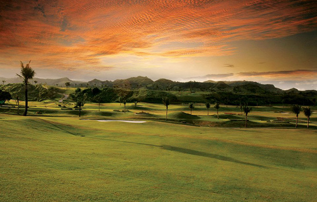 Sunset over FA Korea Golf Country Club, Clark, Philippines