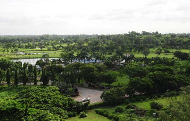 Yangon City Golf Course YCDC aerial