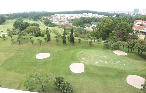 aerial view tropicana golf country resort, kuala lumpur