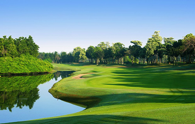 water at lam lukka country club, bangkok, thailand