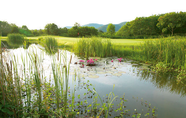 water hazard kirimaya golf course, khao yai