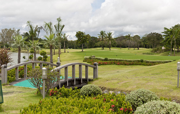 view over lao country club, vientiane, laos