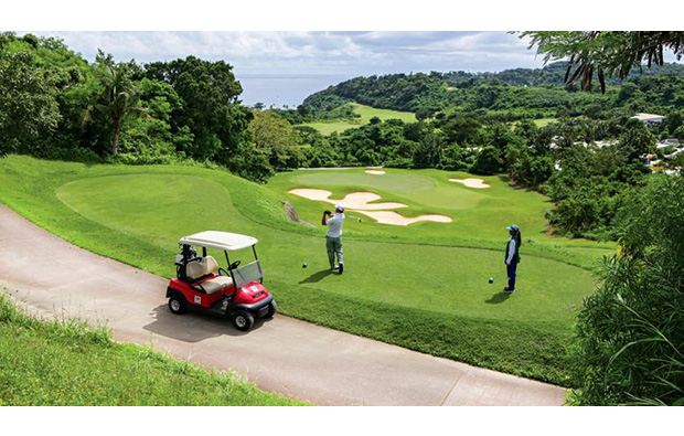 Golf cart Fairways Bluewater Resort Golf Club, Boracay, Philippines
