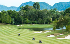 1st hole 99 east golf club, langkawi