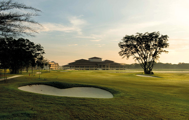 clubhouse Amverton Cove Golf Island Resort, Kuala Lumpur, Malaysia