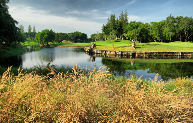 water at alpine golf sports club, bangkok, thailand