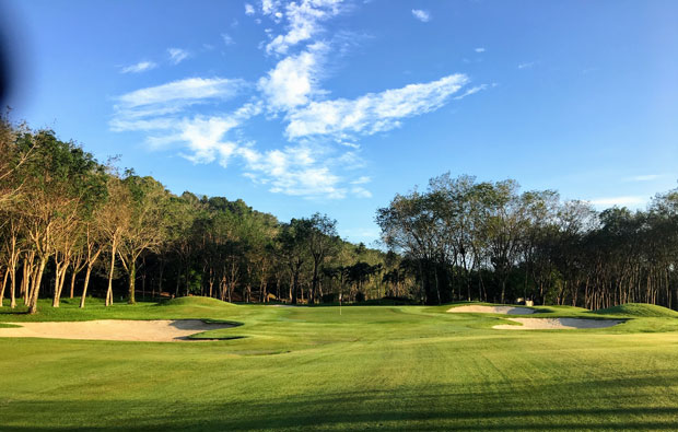 6th Hole blue canyon country club, canyon course, phuket