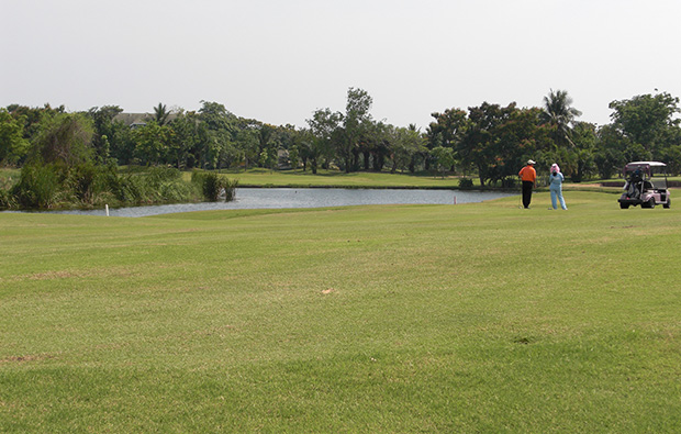 green at green valley golf club, bangkok, thailand