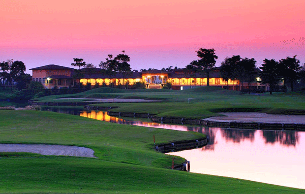 clubhouse at cascata golf club, bangkok, thailand