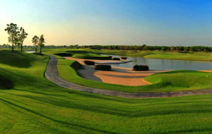 sunrise at cascata golf club, bangkok, thailand