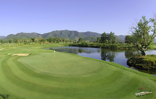 green, chiangmai highlands golf resort, chiang mai, thailand