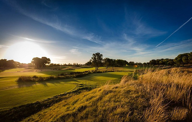 Thick rough Glenelg Golf Club near Adelaide