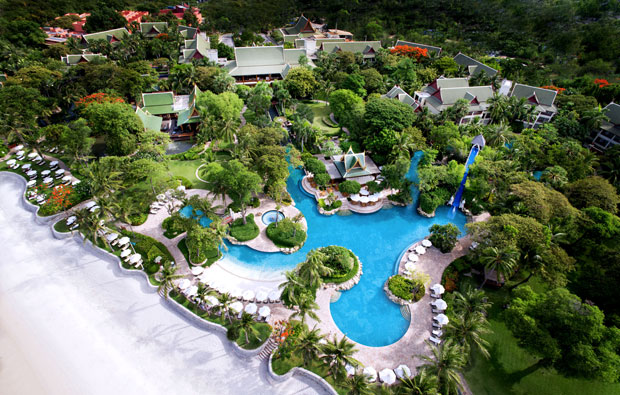 Hyatt Regency Hua Hin Aerial View of Pools