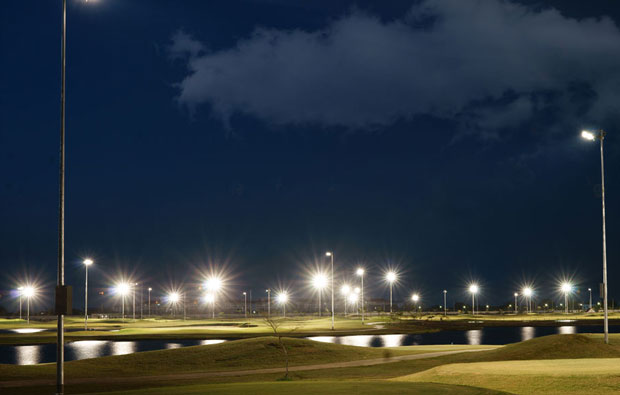 night golf at lakewood links, bangkok, thailand