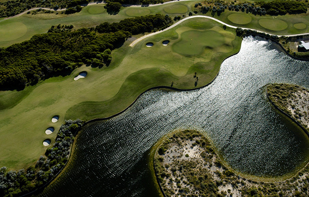 Aerial View Links Kennedy Bay in Perth