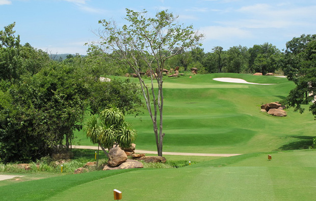 scenery at at mountain creek golf resort, khao yai thailand